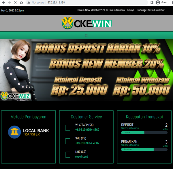 Bandar Casino Online Terpercaya Sah Indonesia : Okewin