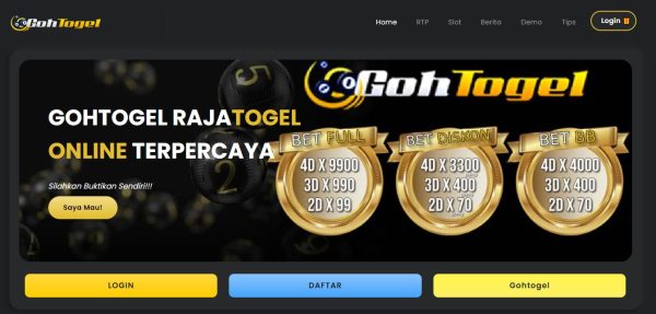 Gohtogel Agen Togel Pasaran Terlengkap Bet 100 Perak dan Bandar Togel Prize 123